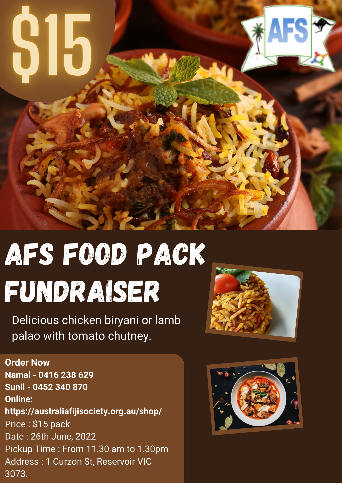 Food Pack Fundraiser – 26th June 2022